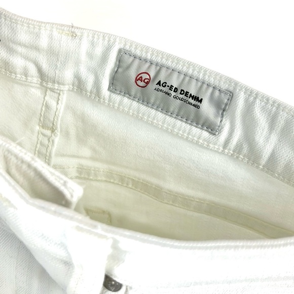 AG Adriano Goldschmied Ex-Boyfriend Slim 1 Year Tonal White Jeans - Picture 8 of 9